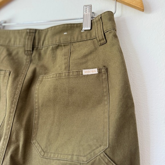 Brixton‎ Alameda Relaxed Carpenter Pants Olive Green Size 25 Womens Utility Edgy - Picture 8 of 16